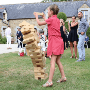 exemple de location Jenga Géant en Bois