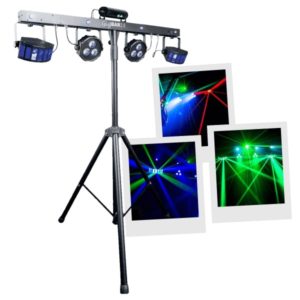 Pied de lumières Chauvet Gigbar 2 avec spots leds, effets, stroboscope, lasers