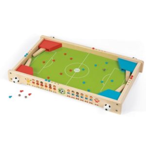 Jeu de flipper en bois sur le thème du football