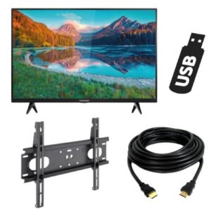 Télévision sur support mural et cable hdmi