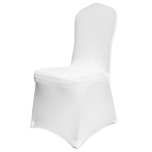 Housse blanche pour chaise pliante