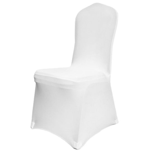 Housse blanche pour chaise pliante